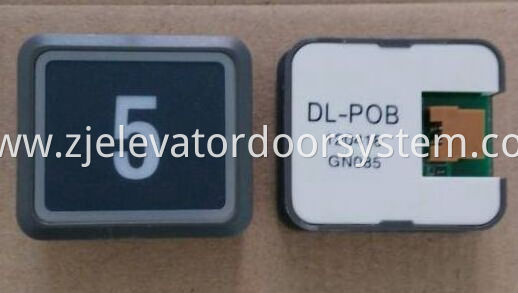 Black Ultrathin Push Button for Hitachi Elevators DL-POB